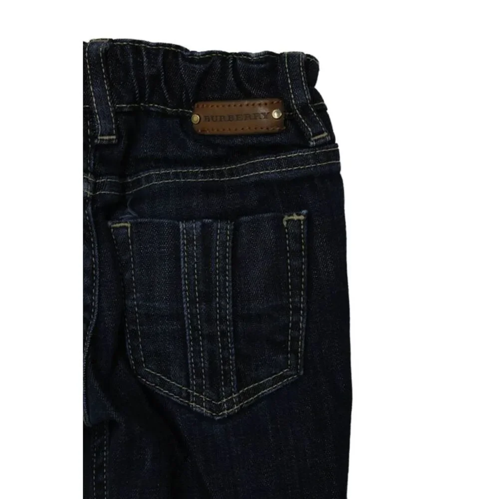 Burberry Children Childrens Boys Skinny Leg Jeans Blue Cotton Size 4